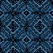 Ethnics geometric blue seamless in black background for fabricethnics geometric blue seamless in black background for fabric