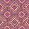 Ethnics geometric yellow seamless in purple background for fabric