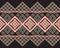 Ethnics pattern with geometric seamless in black background for fabric