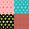 Ethnics pattern with geometric seamless flower in many color background for fabric