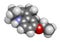 Ethoxyquin antioxidant food preservative molecule. Also used to control scald on pears. 3D rendering. Atoms are represented as.