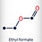 Ethyl formate, ethylformate, ethyl methanoate, formic ether molecule. It is formate ester derived from formic acid and ethanol.