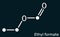 Ethyl formate, ethylformate, ethyl methanoate, formic ether molecule. It is formate ester derived from formic acid and ethanol.