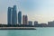 Etihad Towers and Emirates Palace Mandarin Oriental Hotel