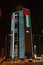 Etisalat Tower in Abu Dhabi, night scene