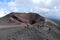 Etna - Escursionisti sul bordo del Cratere Barbagallo superiore