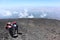 Etna - Escursionisti sul versante del cratere Bocca Nuova