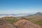 Etna landscape in a blue sky