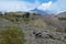 Etna with the smoking peak and spring slopes