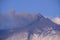 the Etna volcano during the emission of volcanic ash