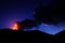 Etna volcano eruption south east crater in Sicily
