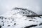 Etna volcano terrain with snow and ash roads