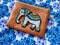 etnic elefant of beads Embroidery on fabric