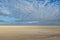 Etosha pan in the early morning light with animal tracks