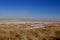 The Etosha-saltpan in the National Park in Namibia