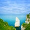 Etretat Aval rock landmark . Normandy, France