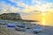 Etretat beach, Etretat cliffs, Normandy, France