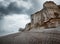 Etretat cliff and beach in Normandy, France