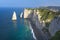 Etretat cliff France