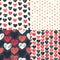 Etro seamless pattern with colorful hearts