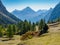 Etroite Valley in Hautes-Alpes, France