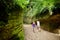 Etruscan Le Vie Cave Via Cava, the path connecting ancient necropolis and several settlements in the area between Sovana, Sorano