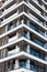 Etterbeek, Brussels- Belgium - Residential building with terraces and windows at the Livingstone avenue