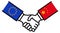 EU CHINA business deal, trade agreement, handshake, friendship, concept, graphic