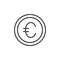 Eu currency outline icon
