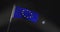 Eu European Union Flag Flying 30fps 4k Video Of Banner Waving