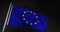 Eu European Union Flag Flying 30fps 4k Video Of Banner Waving