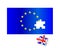 EU Flag Brexit Jigsaw