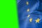 EU flag, euro flag, flag of european union waving, yellow star o