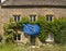 EU flag outside cottage, United Kingdom