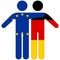 EU - Germany / friendship concept