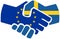 EU - Sweden handshake
