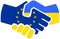 EU - Ukraine handshake