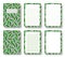 Eucalyptus leaf notepad cover line grid paper page