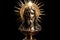 Eucharist Feast of Corpus Christi. Jesus Christ in the monstrance present in the Sacrament of the Eucharist. holy grail