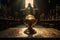 Eucharist Feast of Corpus Christi. Jesus Christ in the monstrance present in the Sacrament of the Eucharist. holy grail