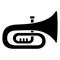 Euphonium, french horn Line Style vector icon which can easily modify or edit