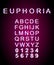 Euphoria glitch font template