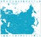 Eurasia map and navigation icons