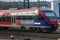 An euregiobahn passenger train at aachen central station in germany