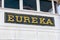 Eureka boat name on a side-wheel paddle steamboat, ferryboat now preserved at the San Francisco Maritime National Historical Park