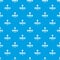 Eureka bulb pattern vector seamless blue