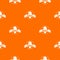 Eureka idea pattern vector orange