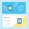 Euro abstract corporate business banner template, horizontal advertising business banner