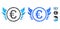 Euro Angel Investment Composition Icon of Round Dots