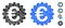 Euro Award Seal Composition Icon of Round Dots